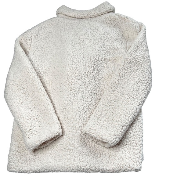 COEUR DE VAGUE Sherpa Fusion Double Breasted Teddy Jacket Women's Size XL - Picture 12 of 16